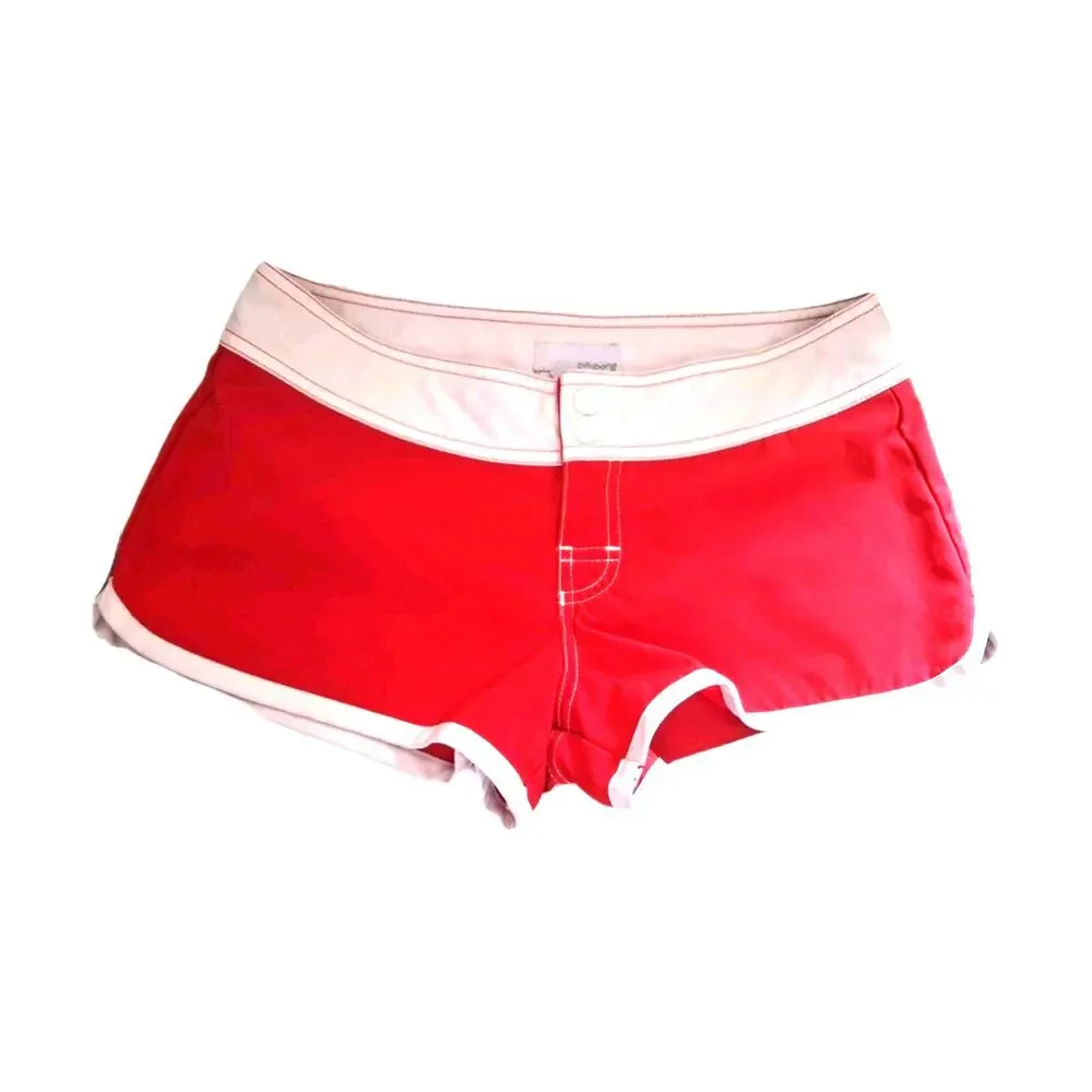 Vintage Womens Micro Mini Low Board Short With Billabong Lettering On Rear Y2K - Picture 2 of 7